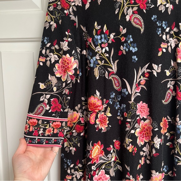 Loft A-Line Floral Swing Dress - Picture 5 of 5